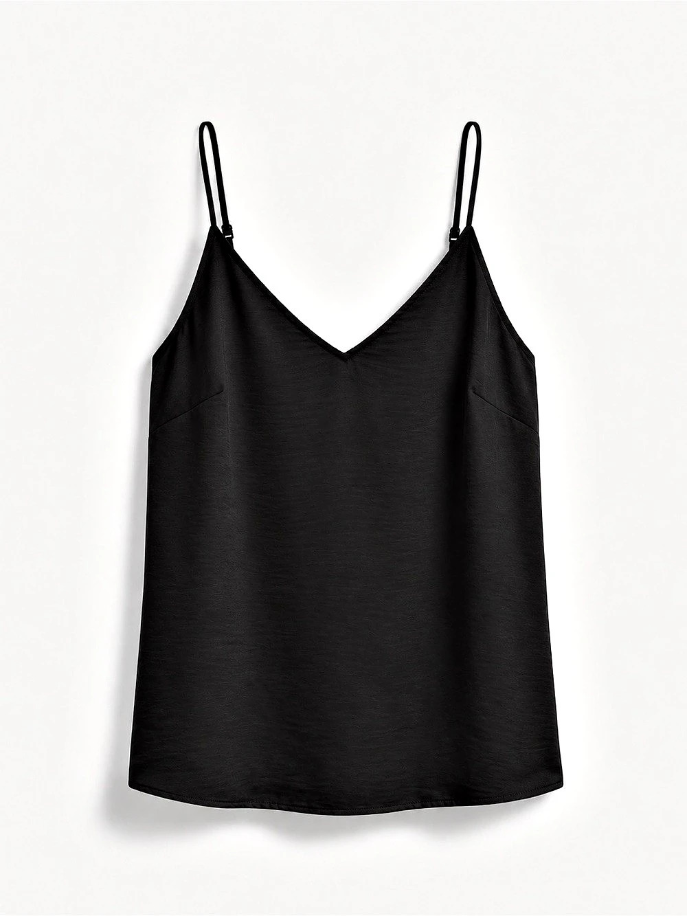 A New Day Black V-Neck Camisole Tank Top | Medium